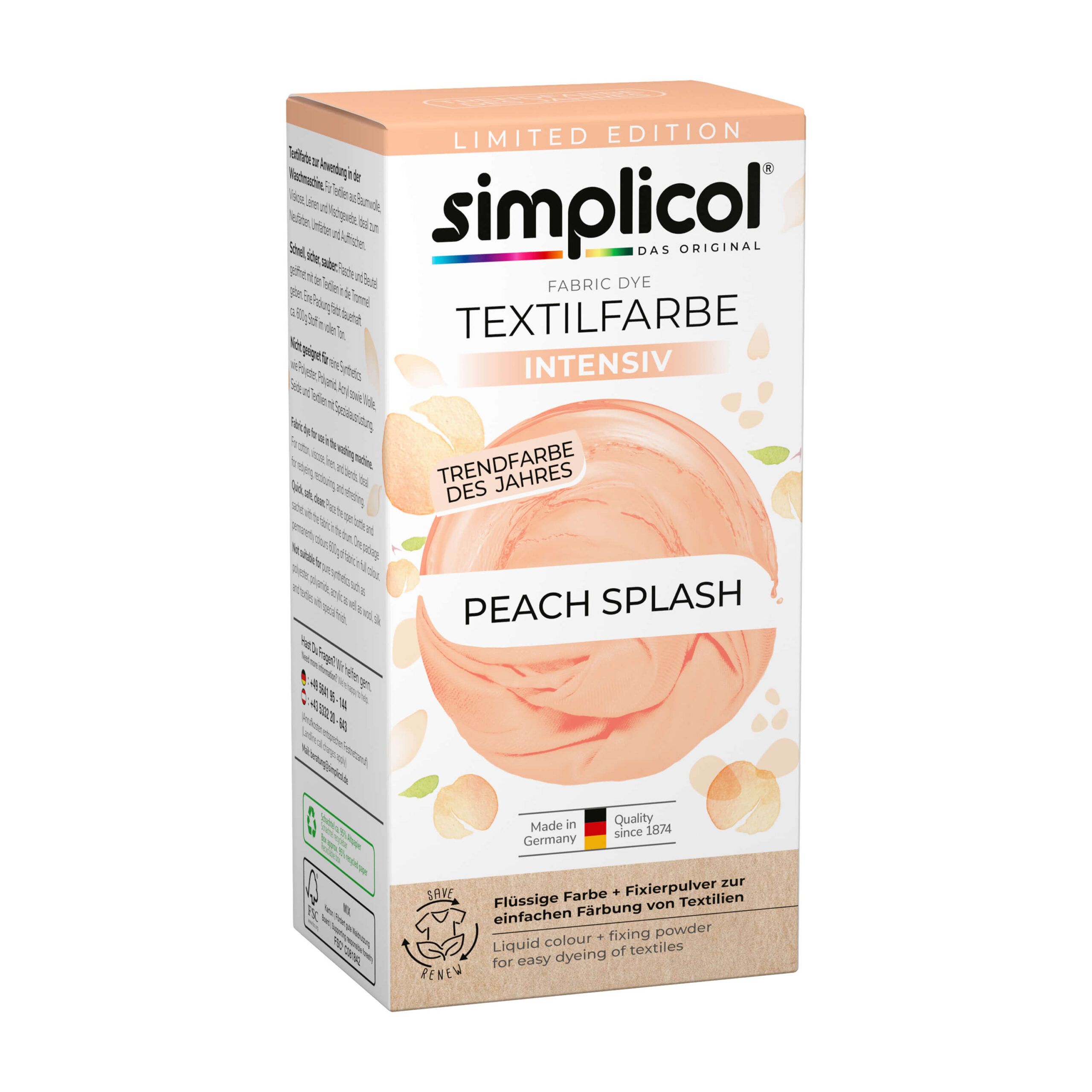 Simplicol fabric dye intensive